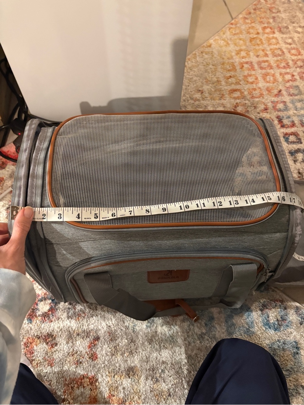 Dog/Cat/Pet Carrier with Wheels - Airline Approved - Expanded Sides NEW - Picture 11 of 11